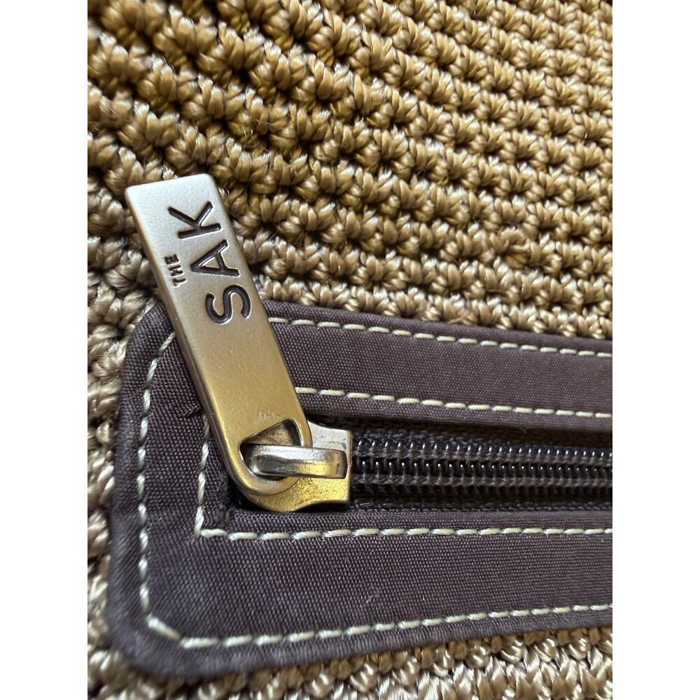 the sak brown crochet shoulder bag - Picture 3 of 6